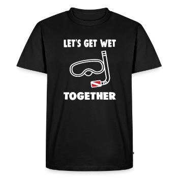 MOUILLONS-NOUS ENSEMBLE - T-shirt Premium bio Homme - noir - Devant - Nico (187cm)
