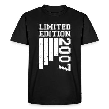 2007 Anniversary Born in 2007 Limited Edition - Men's Premium Organic T-Shirt - black - Front - Nico (187cm)