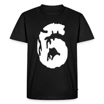 Maillot 6 numéros - T-shirt Premium bio Homme - noir - Devant - Nico (187cm)