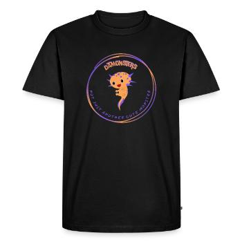 Another Cute Monster Ornge - Men's Premium Organic T-Shirt - black - Front - Nico (187cm)