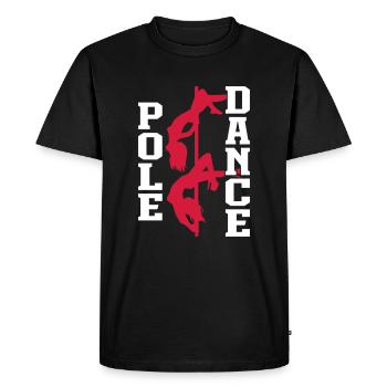 Pole Dance - T-shirt Premium bio Homme - noir - Devant - Nico (187cm)