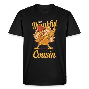 Thanksgiving Un cousin reconnaissant Cousin Cousin - T-shirt Premium bio Homme - noir - Devant - Nico (187cm)