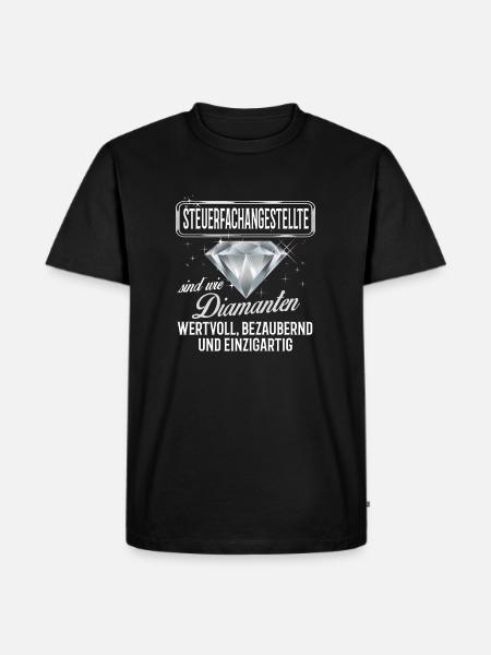 STEUERFACHANGESTELLTE -DM - Männer Premium Bio T-Shirt - Schwarz