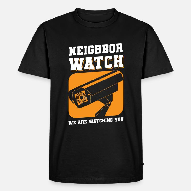 Nachbar Freundschaft Bier Feier - Männer Premium Bio T-Shirt - Schwarz