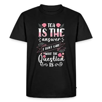 Tea Grandma Tea Lovers - Men's Premium Organic T-Shirt - black - Front - Nico (187cm)