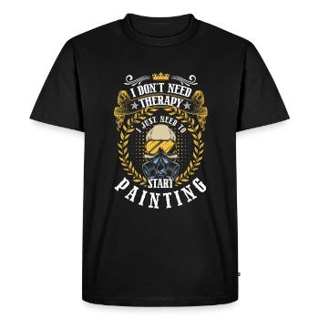 Artiste Spray Can Color Painter - T-shirt Premium bio Homme - noir - Devant - Nico (187cm)