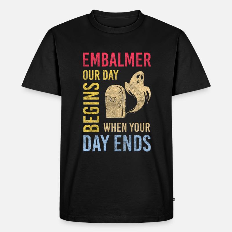 Bestatter Berufung - Männer Premium Bio T-Shirt - Schwarz