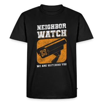 Neighbors Friendship Village Roommate - Men's Premium Organic T-Shirt - black - Front - Nico (187cm)