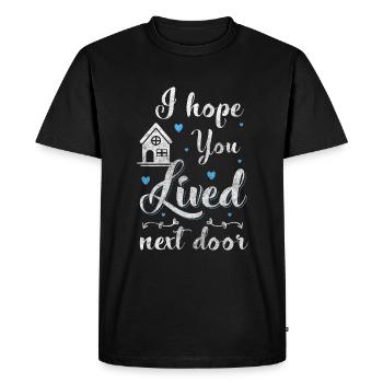 Neighborhood Residents Village Roommates - Men's Premium Organic T-Shirt - black - Front - Nico (187cm)