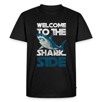 Sharks Sea Sea Animal King - Men's Premium Organic T-Shirt - black - Front - Nico (187cm)