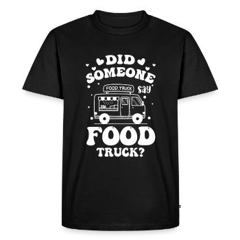 Burgers de nourriture de rue - T-shirt Premium bio Homme - noir - Devant - Nico (187cm)