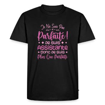 A more than perfect assistant, a dream job - Men's Premium Organic T-Shirt - black - Front - Nico (187cm)