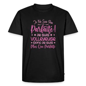 A more than perfect volleyball player, a dream job - Men's Premium Organic T-Shirt - black - Front - Nico (187cm)