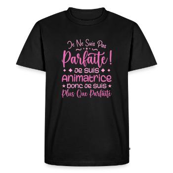 A more than perfect Animator, a dream job - Men's Premium Organic T-Shirt - black - Front - Nico (187cm)
