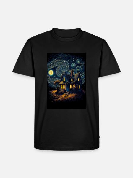 House Starry Night - Men's Premium Organic T-Shirt - black