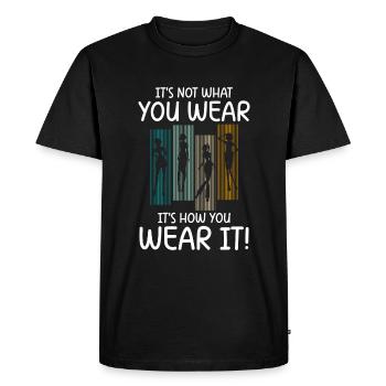 Amateurs de mode Créateurs de tendances de style de vie individuels - T-shirt Premium bio Homme - noir - Devant - Nico (187cm)