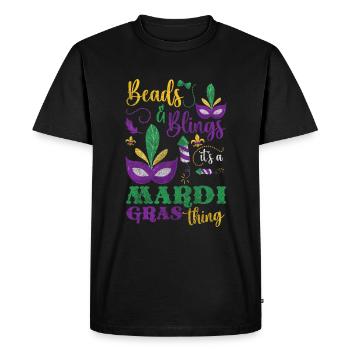 Perles colorées de célébration du carnaval - T-shirt Premium bio Homme - noir - Devant - Nico (187cm)