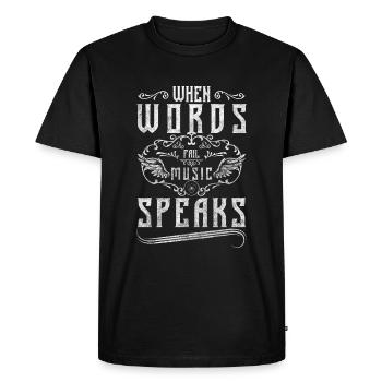 Partitions Partitions Musikverein Partitions - T-shirt Premium bio Homme - noir - Devant - Nico (187cm)