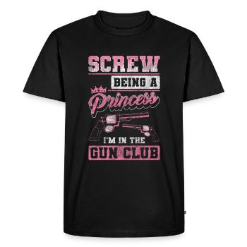 Club de tir - T-shirt Premium bio Homme - noir - Devant - Nico (187cm)
