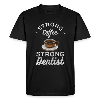 Spécialiste des dents Mâchoire - T-shirt Premium bio Homme - noir - Devant - Nico (187cm)