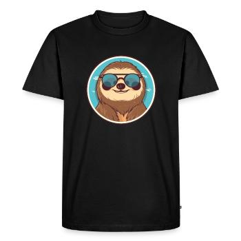 Sloth, sluggishness, sluggishness, sluggishness, laziness - Men's Premium Organic T-Shirt - black - Front - Nico (187cm)