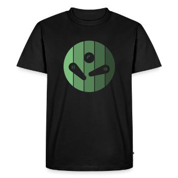 Pinball machine Pinball finger Pinball ball green - Men's Premium Organic T-Shirt - black - Front - Nico (187cm)