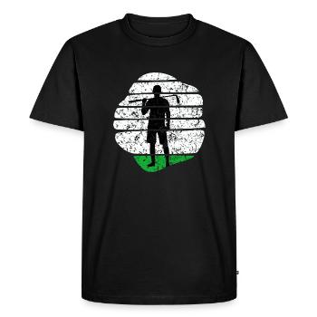 Golfeurs Golf Putts Golf Golf Course - T-shirt Premium bio Homme - noir - Devant - Nico (187cm)