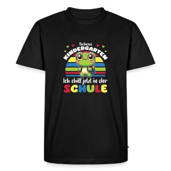 Finally schoolchild 2025 sweet unicorn to the - Men's Premium Organic T-Shirt - black - Front - Nico (187cm)