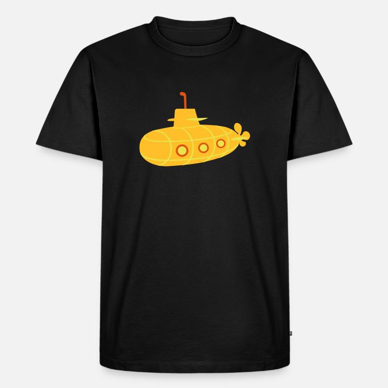 U-Boot - Männer Premium Bio T-Shirt - Schwarz