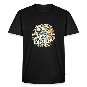 Mayonnaise Hater, Anti Mayonnaise, Mayo Hater - Men's Premium Organic T-Shirt - black - Front - Nico (187cm)