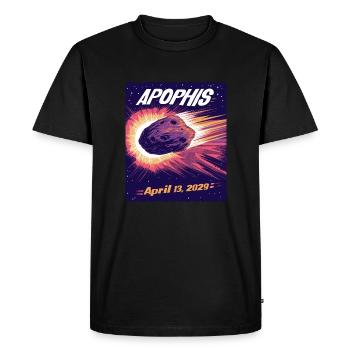 Apophis 13.04.2029 / Interstellar Object 99942 - Men's Premium Organic T-Shirt - black - Front - Nico (187cm)