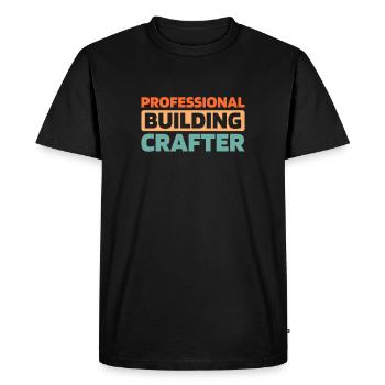 Ouvrier du bâtiment - T-shirt Premium bio Homme - noir - Devant - Nico (187cm)
