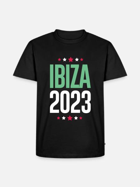 Ibiza 2023 - Männer Premium Bio T-Shirt - Schwarz