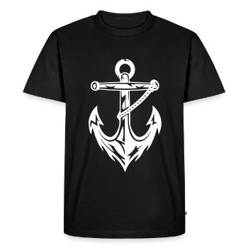 Ancre Nautique - T-shirt Premium bio Homme - noir - Devant - Nico (187cm)