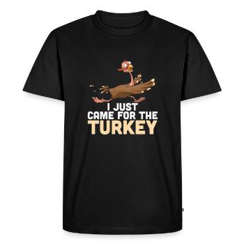 I Just Came For The - Men's Premium Organic T-Shirt - black - Front - Nico (187cm)