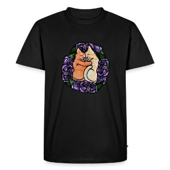 Kitty Cats Amour - T-shirt Premium bio Homme - noir - Devant - Nico (187cm)