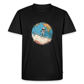 Astronaute - T-shirt Premium bio Homme - noir - Devant - Nico (187cm)