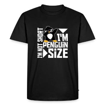 I'm Not Short I'm Penguin Size Dabbing Dab Dance - Men's Premium Organic T-Shirt - black - Front - Nico (187cm)