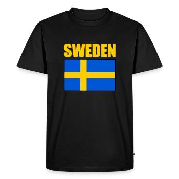 Sweden - Men's Premium Organic T-Shirt - black - Front - Nico (187cm)