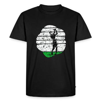 Golf voiturette de golf Golf sur terrain de golf - T-shirt Premium bio Homme - noir - Devant - Nico (187cm)