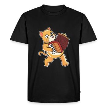 Accordion - Men's Premium Organic T-Shirt - black - Front - Nico (187cm)