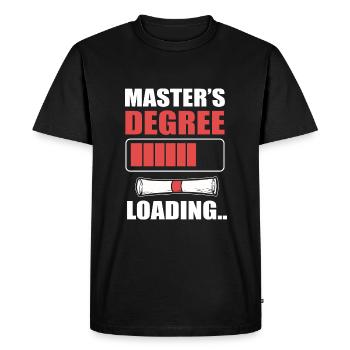 Cérémonie de remise des diplômes de maîtrise - T-shirt Premium bio Homme - noir - Devant - Nico (187cm)