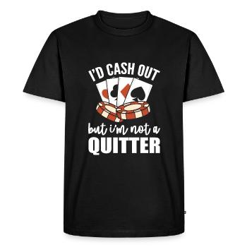 Blackjack Black Jack - Men's Premium Organic T-Shirt - black - Front - Nico (187cm)