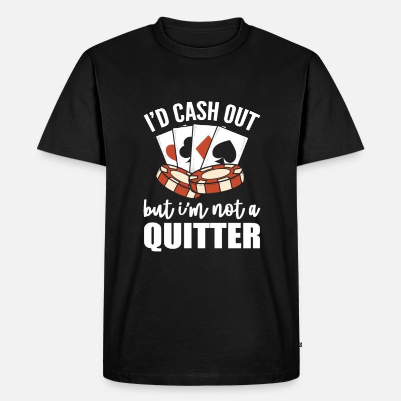 Blackjack Black Jack - Männer Premium Bio T-Shirt - Schwarz
