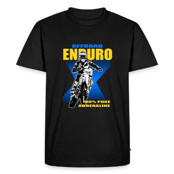Enduro Offroad - Men's Premium Organic T-Shirt - black - Front - Nico (187cm)