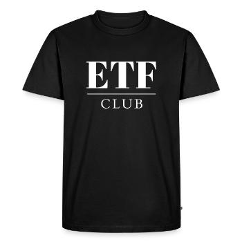 ETF Club Index Funds Save Investment Equity Funds - T-shirt Premium bio Homme - noir - Devant - Nico (187cm)
