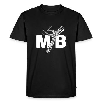 VTT VTT pneu piste piste vélo dirtbike - T-shirt Premium bio Homme - noir - Devant - Nico (187cm)