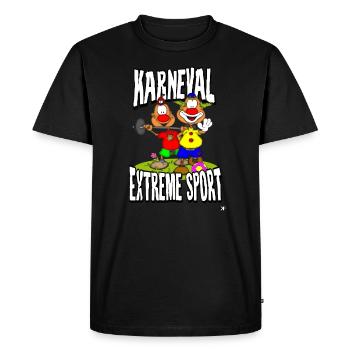 Karneval Extreme Sport köln Alaaf Kostüm Clown - Männer Premium Bio T-Shirt - Schwarz - Vorne - Nico (187cm)