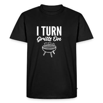 Allumer les grilles Partygoers Poison - T-shirt Premium bio Homme - noir - Devant - Nico (187cm)