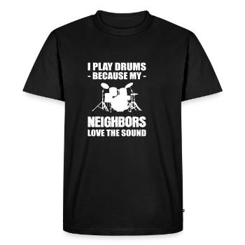 Loves the Sound Artist Gift - Men's Premium Organic T-Shirt - black - Front - Nico (187cm)